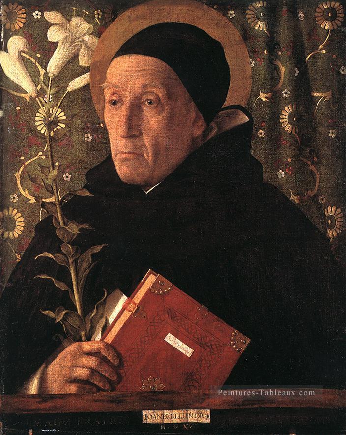 Portrait de Teodoro d’Urbino Renaissance Giovanni Bellini Peintures à l'huile